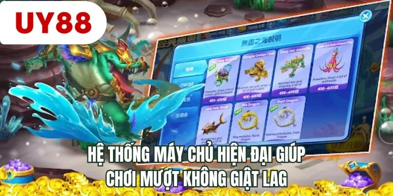Hệ thống máy chủ hiện đại giúp chơi mượt không giật lag