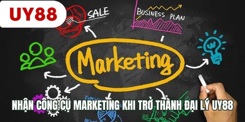 Nhận công cụ marketing khi trở thành đại lý UY88