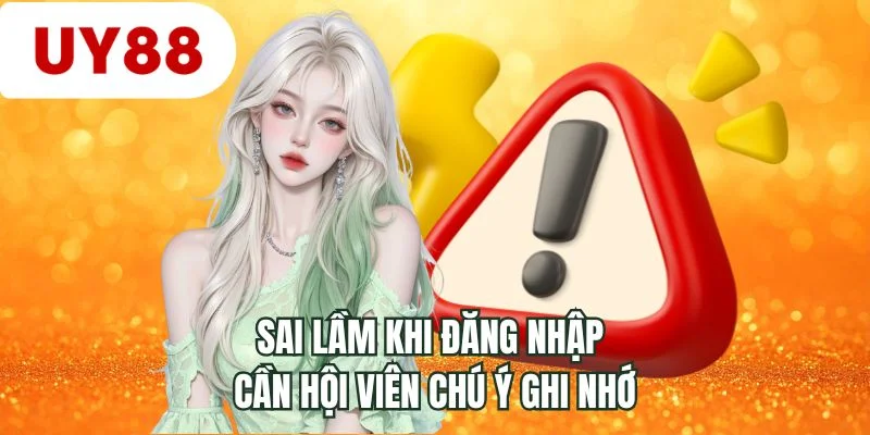Sai lầm khi đăng nhập cần hội viên chú ý ghi nhớ